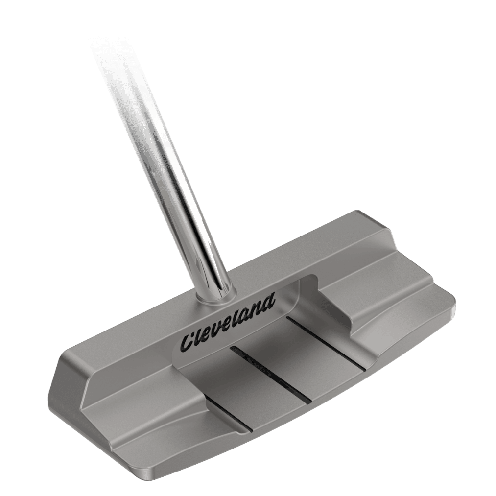 Center shaft design on a Cleveland HB Soft 2 Model 8C putter with shaft entering at center of head